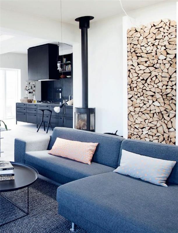 švédsky-nábytok-škandinávsky-nábytok-pre-severskú-obývaciu izbu-sivá pohovka-biele steny