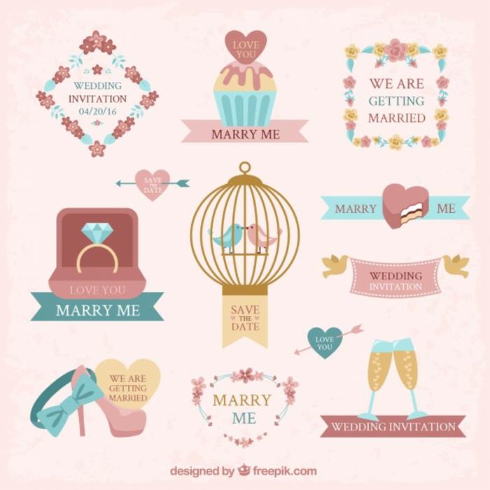 Bröllopsbild bröllopsteckning kärlek äktenskap ritning symbol illustration