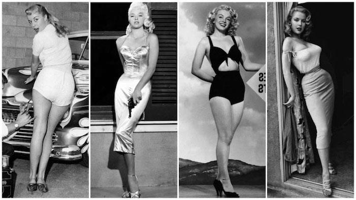 نمط الخمسينيات من القرن الماضي ، أزياء الخمسينيات ، تمثيل المظهر العصري في منتصف القرن