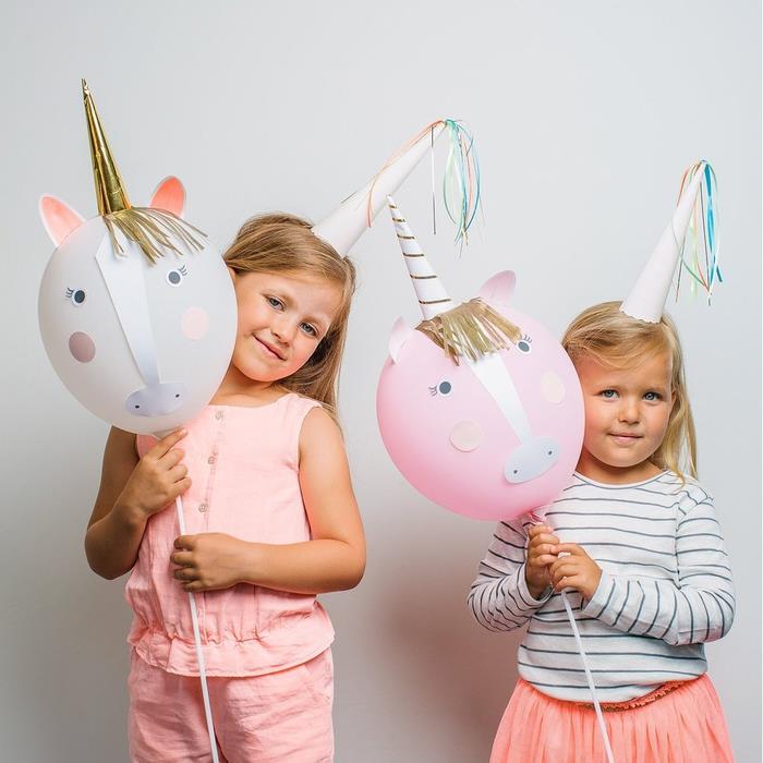 älva dekor idéer för en enhörning tema födelsedag med personliga enhörning huvud ballonger