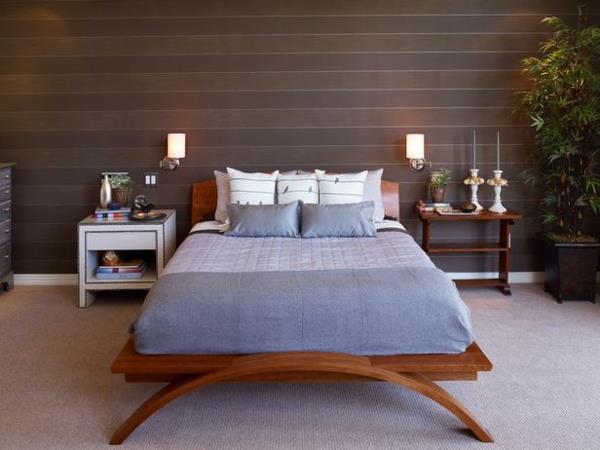 Säng-vägglampa i japansk stil