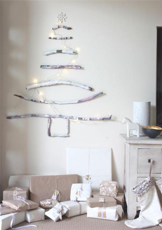 bielo natretý-drevený-vianočný stromček