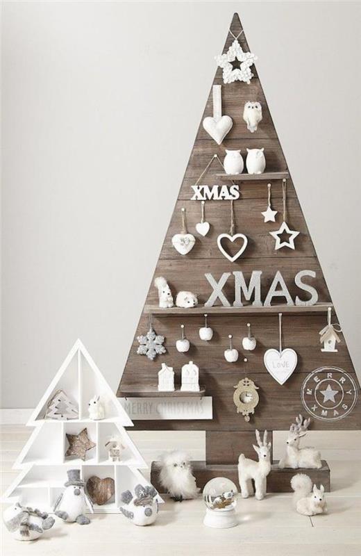krásne-vianočné-stromčeky-škandinávske-vianočné dekorácie