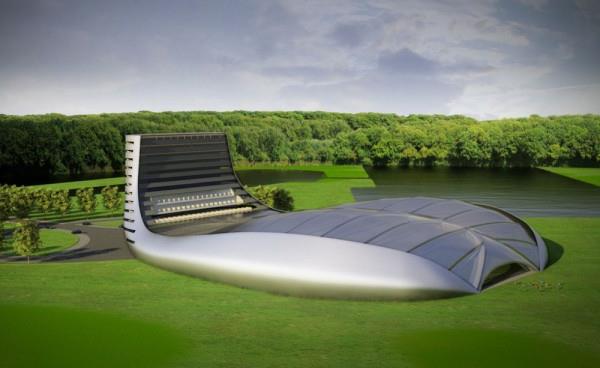 futuristisk-arkitektur-golf-byggnad