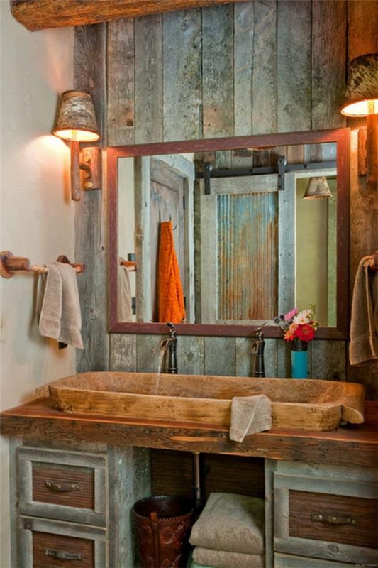 vintage-design-badrum-skåp-med-spegel