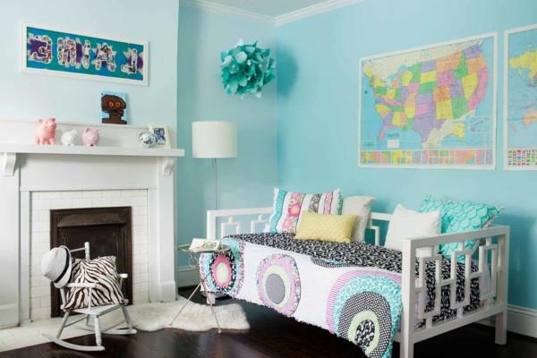 rozkladacia pohovka-detská izba-modrá