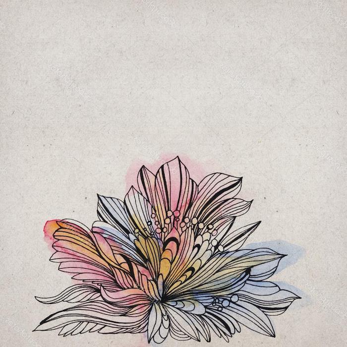 Farebná kresba kvetov farebná kresba krok za krokom umenie jednoducho vysvetlené