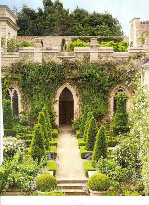vacker-trädgård-grus-vit-stig-ideal