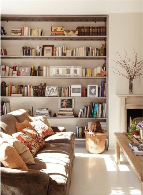 knižnice-nábytok-obývačka-béžová-veľká-knižnica
