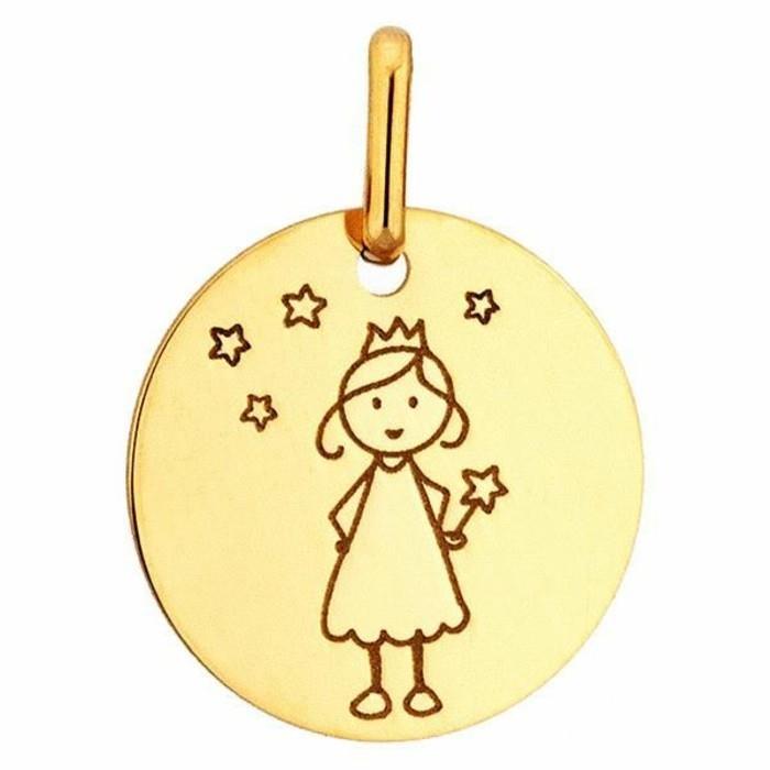 šperk-dieťa-medaila-poplatok-zlato-18-k-žltá-C zmenšená veľkosť zľavy