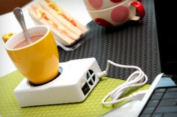vit kopp-usb-värmare