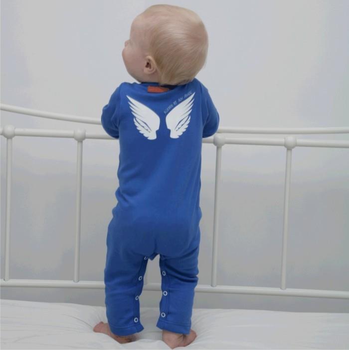 dieťa-pyžamo-dievčatko-pyžamo-malá-loďka-modrý-anjel