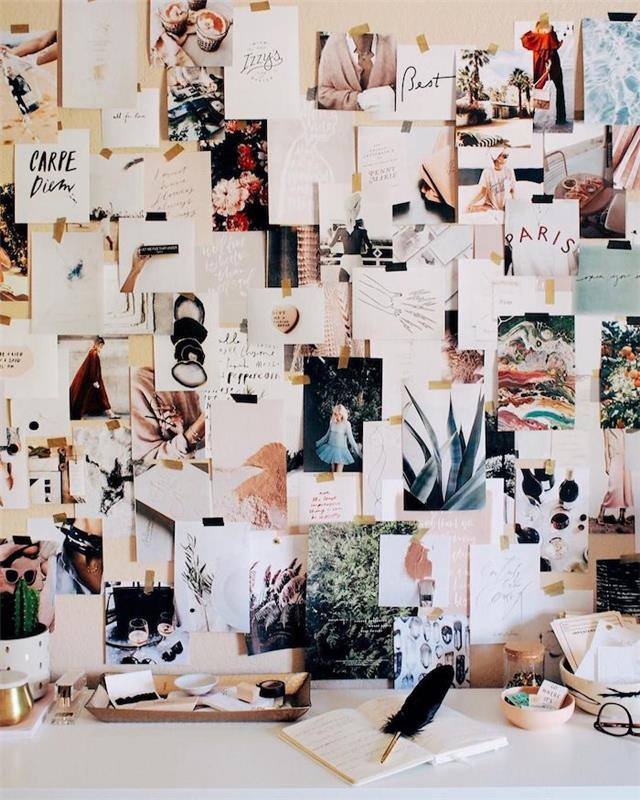 Wall Vision Board, Sandrine Muller Bohard Vision Board, Office Wall Decor