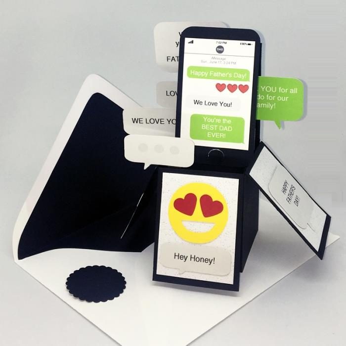 fars dag gåva att göra, exempel på en iphone design kartong med bästa pappa meddelande