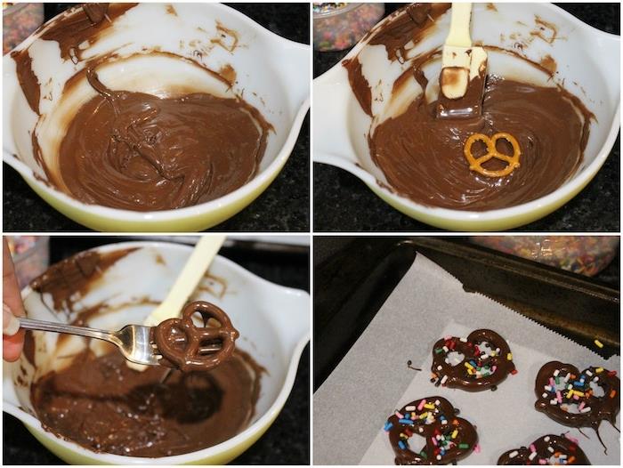 كيفية صنع المعجنات بالشوكولاتة مع زخرفة الرشات بألوان قوس قزح ، وصفة عيد ميلاد سهلة