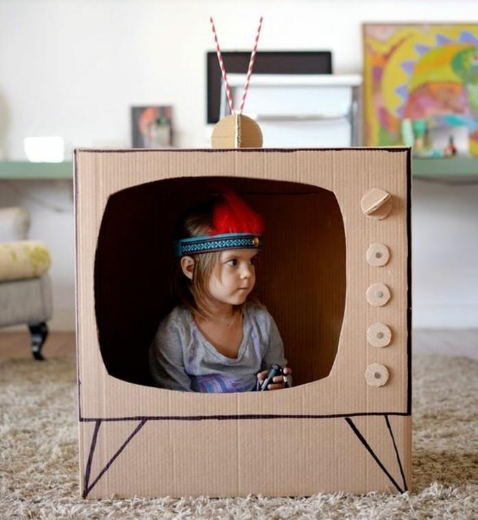 كرتون-كوخ-صغير-في-شكل-فكرة-تلفزيون-فكرة-ل-منزل-لعب-أطفال-أصلي