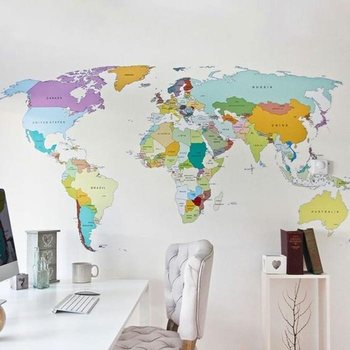 خزانة-مكتب-مساحة-فارغة-خريطة-عالم-ملصق-على-حائط-كامل