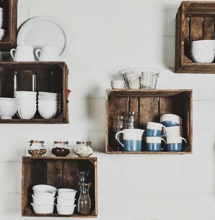 trä-låda-deco-hylla-kök-diy-inte-dyra-äpplen-vin-låda-låda-dekoration-hyllor