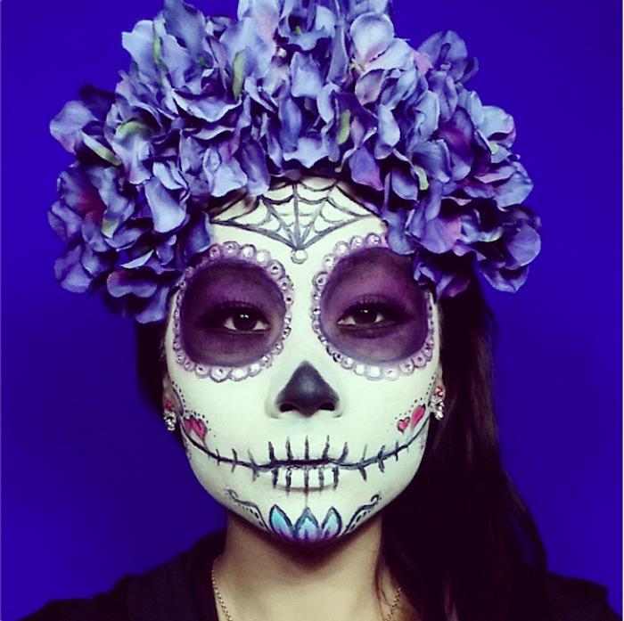 mexikansk makeup kvinna mexikansk skalle för dia de los muertos