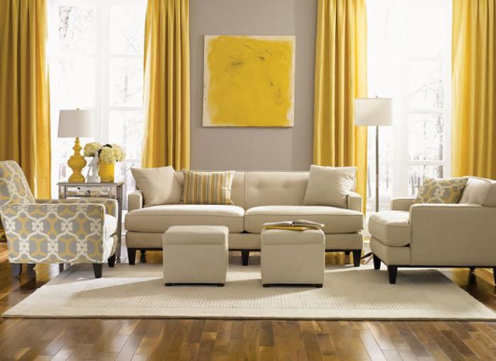 béžová pohovka-obývacia izba-v béžovo-žltej farbe