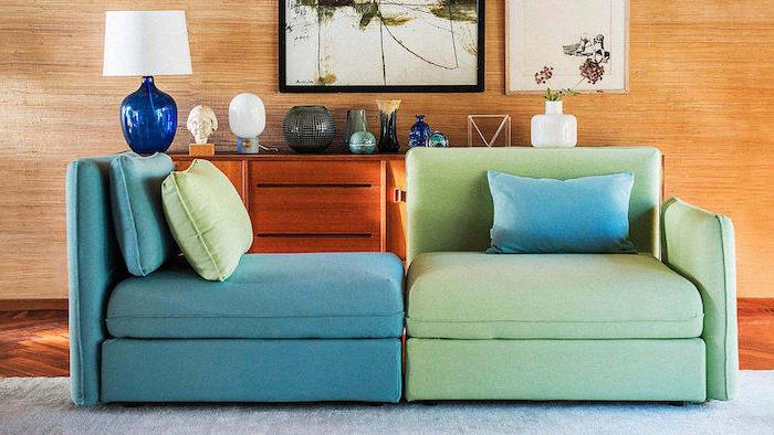 skräddarsydd soffa gjord av återvunnet material ikea möbler makeover