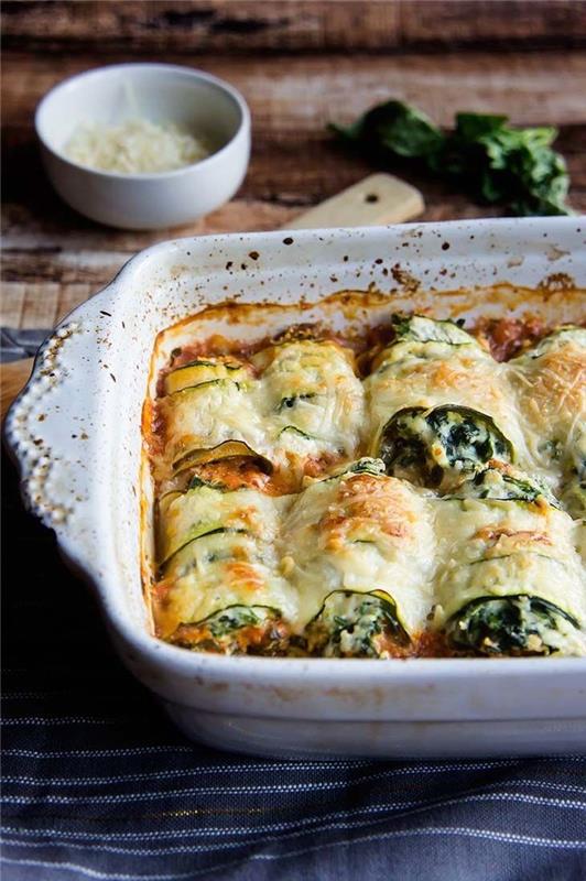 vegetariánske valentínske menu pre dvoch, cuketový ravioli recept s ricottou