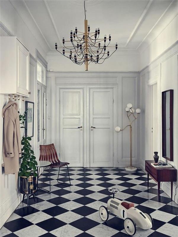 svart-vit-rutiga-kakel-interiör-viktoriansk stil