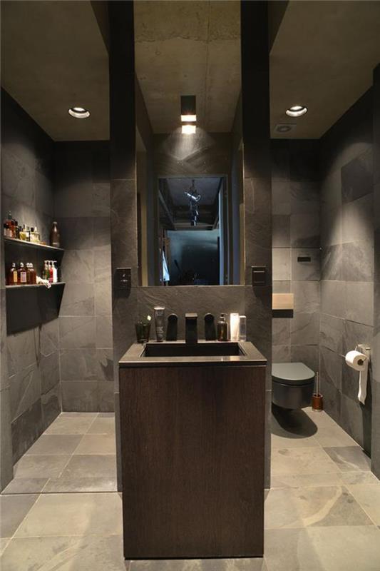 grå-badrum-original-interiör-trä-och-grå-handfat-kakel