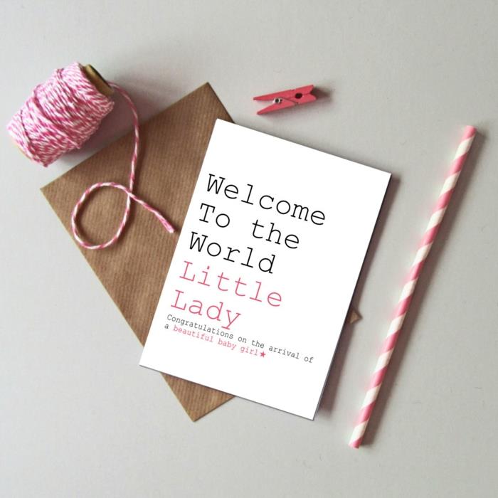 uvítacia karta pre malé dievčatko, ktorú si môžete vyrobiť, umelecká tvorba s papierom a tlačiarňou