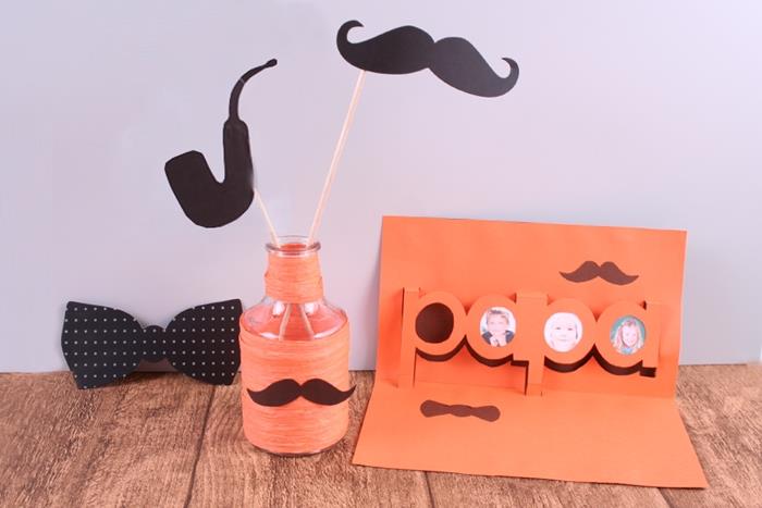 halloween födelsedagskort diy orange kartong pop up kort diy lätt pappa present