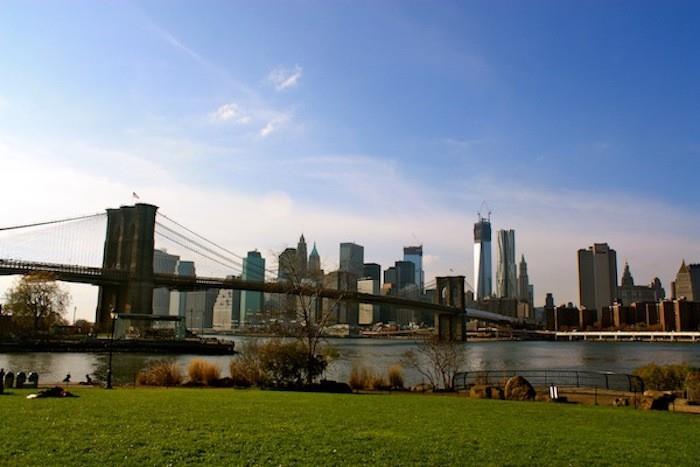vykort new york brooklyn bridge