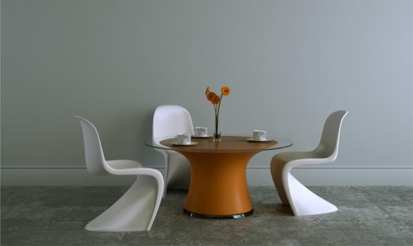 panton-stol-tre-beige-stolar-och-ett-bord