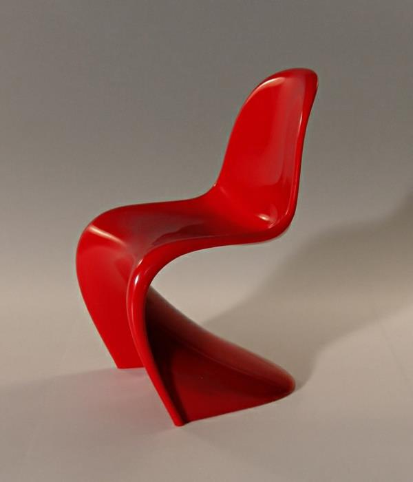 klassisk-panton-stol-röd