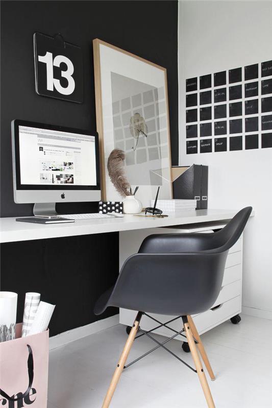 skandinávska stolička-nádherná-škandinávska-dizajnová-stolička-biela-závesná-písací stôl