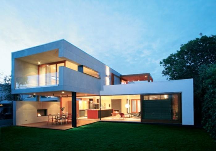 model chaty-plochej strechy-moderného domu