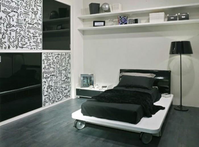 svart-vitt-sovrum-dekoration-vuxen-sovrum-deco-vardagsrum-grått-vitt