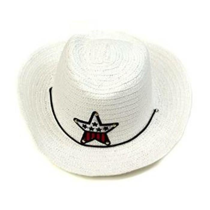 قبعة أمازون - بيضاء - رعاة البقر - ستايل - طفل