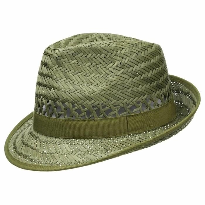 قبعة من القش - طفل - زيتون - أخضر - Chapeaushop.fr - resized