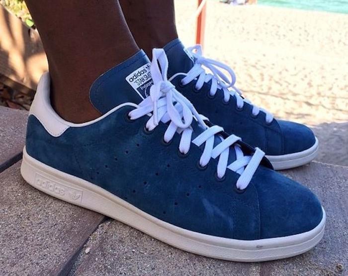 stan-smith-adidas-pánske-modré-semišové-topánky