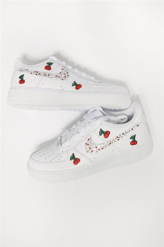 tonåring kreativa projekt sportskor air force one personliga vita sneakers dekoration dra frukt