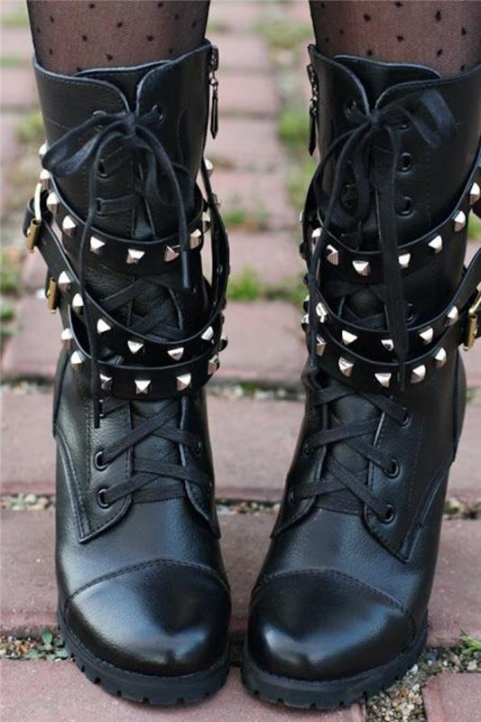 high-top-rock-style-boots-black-biker-boots