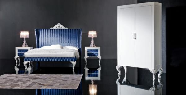 الباروك-السرير-الأزرق-السرير-الطاولات-الباروك-السرير-الخزانة