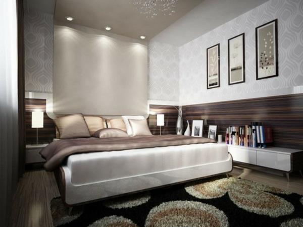 hängande-säng-två-sängbord-och-säng-lampor