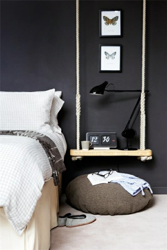 original-hängande-säng-och-en-brun-storlek-ottoman