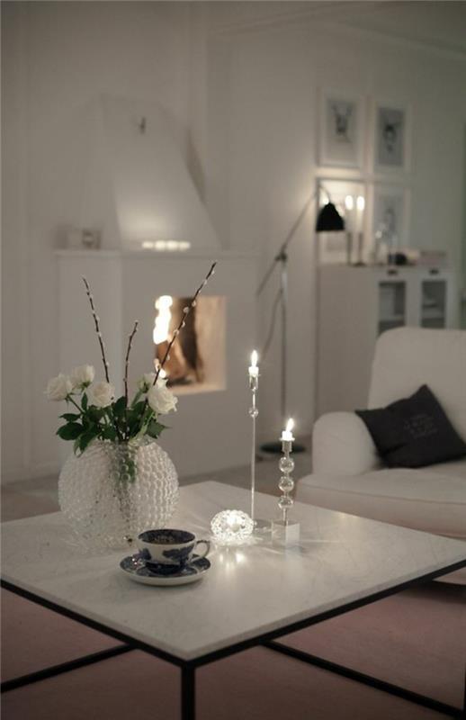 välj-ett-svart-vitt-soffbord för att möblera-ett-vardagsrum-ljus-nyanser-marmor-topp