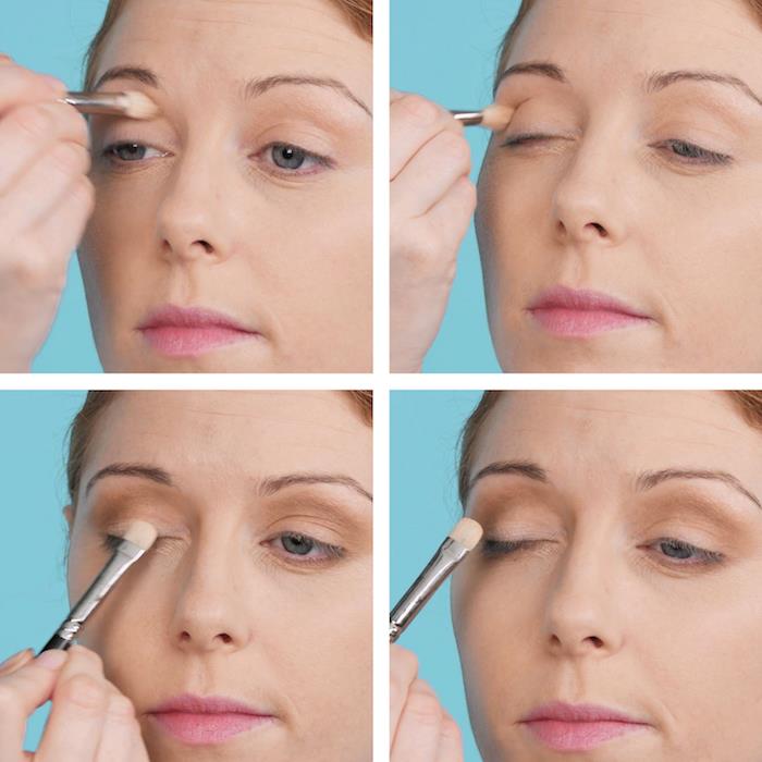 krok 2 z tutoriálu make -upu o tom, ako nalíčiť oči v štýle 50. rokov