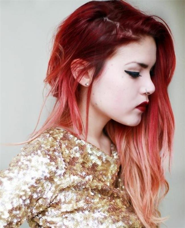 hallon-rött-hår-färg-grunge-hår-färgning