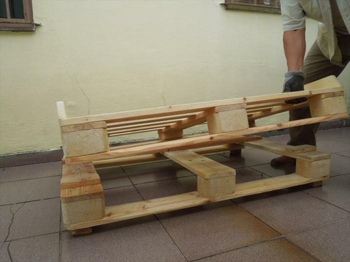 Primárne pasažérske práce, základňa bancali legno, mobilná paleta
