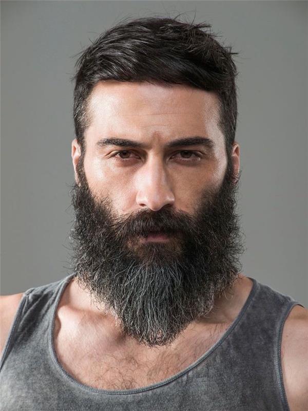 trend att trimma skägg naturligt hipsterklippt timmerhuggerstil