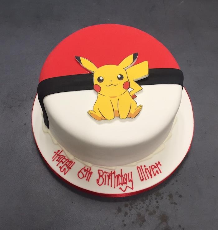 recept na koláč, pokeball vo vanilkovej piškóte, narodeninovú tortu, figúrku pikachu, narodeninové prekvapenie